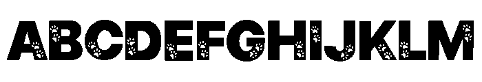 Footpaw Dog Font UPPERCASE