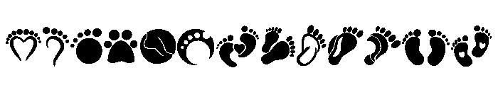 Footprint Icon Set FONT