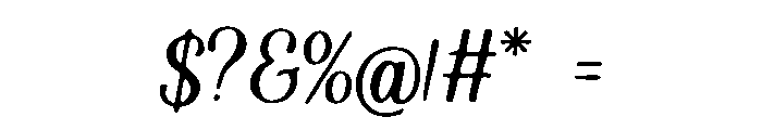 For_Love Font OTHER CHARS