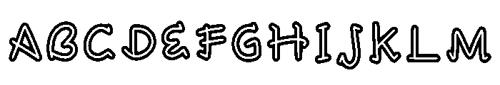 Fordacutieoutline Regular Font UPPERCASE