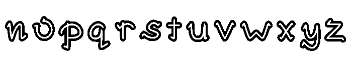 Fordacutieoutline Regular Font LOWERCASE