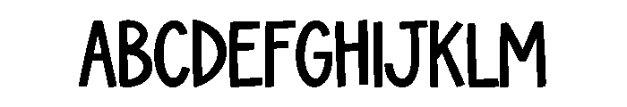 Forest Clipart Font UPPERCASE
