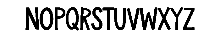 Forest Clipart Font LOWERCASE