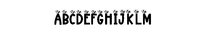 Forest Grass Font UPPERCASE