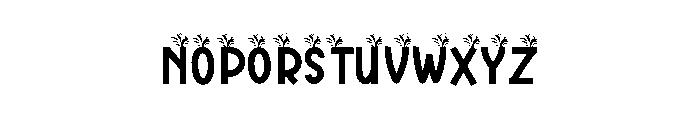 Forest Grass Font UPPERCASE