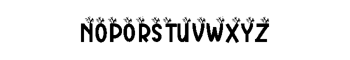 Forest Grass Font LOWERCASE