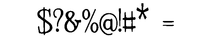 Forest_Quest Font OTHER CHARS