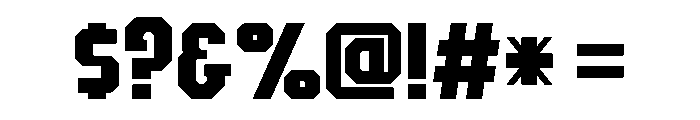 Forest Foundry Font OTHER CHARS