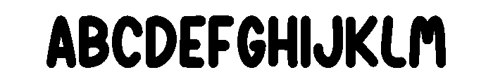 Forever Collage Regular Font UPPERCASE