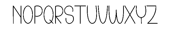 Forever Handmade Font UPPERCASE