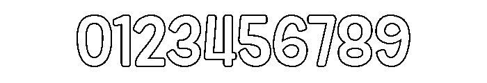 Forever Humble Outline Font OTHER CHARS