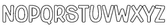 Forever Humble Outline Font UPPERCASE