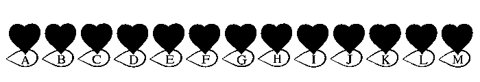 Forever Love Monogram Font UPPERCASE
