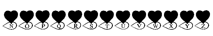Forever Love Monogram Font UPPERCASE