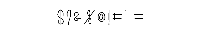 Forever Wonderful Font OTHER CHARS