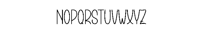 Forever Wonderful Font LOWERCASE