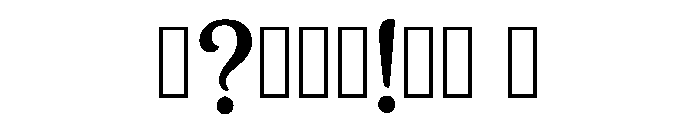 Forge Regular Font OTHER CHARS