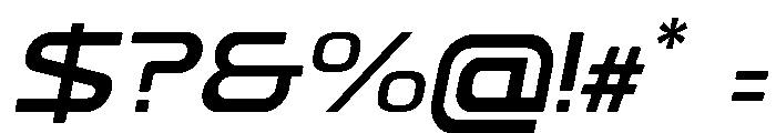ForgeX Italic Font OTHER CHARS