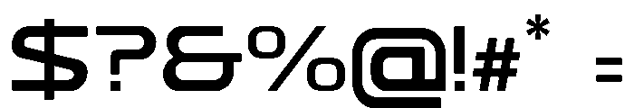 ForgeX Regular Font OTHER CHARS