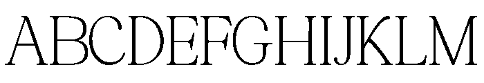 Forginty Thin Font UPPERCASE