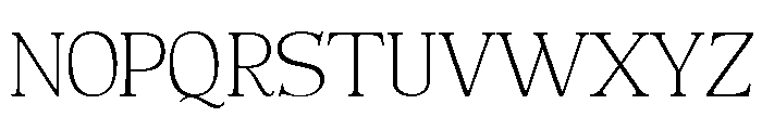 Forginty Thin Font UPPERCASE