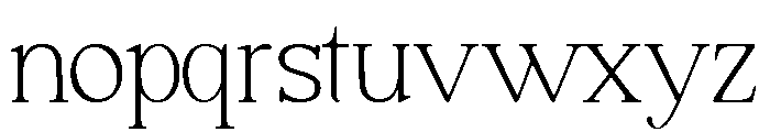 Forginty Thin Font LOWERCASE