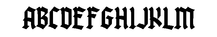 Forgore Regular Font UPPERCASE