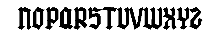 Forgore Regular Font UPPERCASE