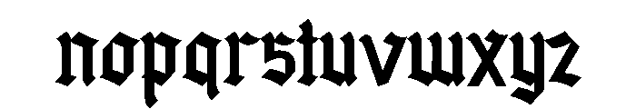 Forgore Regular Font LOWERCASE