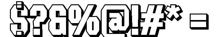 Forluten Bold Extrude Font OTHER CHARS