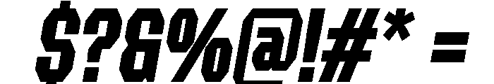 Forluten Bold Italic Tall Font OTHER CHARS