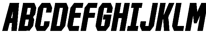 Forluten Bold Italic Tall Font UPPERCASE