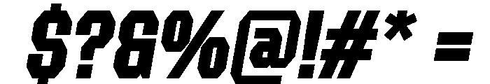 Forluten Bold Italic Font OTHER CHARS