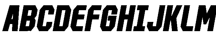 Forluten Bold Italic Font UPPERCASE