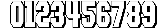 Forluten Bold Tall Extrude Font OTHER CHARS