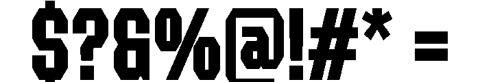 Forluten Bold Tall Font OTHER CHARS