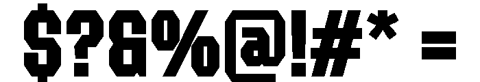 Forluten Bold Font OTHER CHARS