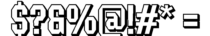 Forluten Extrude Font OTHER CHARS