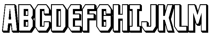 Forluten Extrude Font UPPERCASE