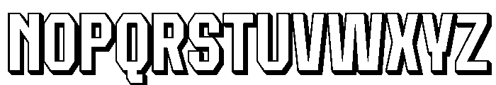 Forluten Extrude Font UPPERCASE