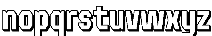 Forluten Extrude Font LOWERCASE