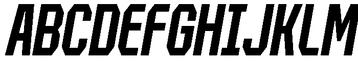 Forluten Italic Tall Font UPPERCASE