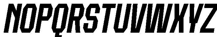 Forluten Italic Tall Font UPPERCASE