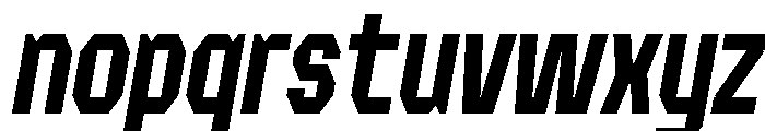 Forluten Italic Tall Font LOWERCASE