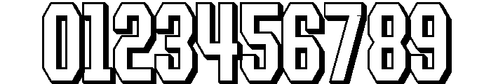 Forluten Tall Extrude Font OTHER CHARS