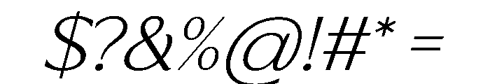 Formal Stylish Italic Font OTHER CHARS