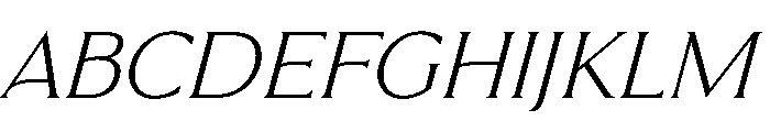 Formal Stylish Italic Font UPPERCASE