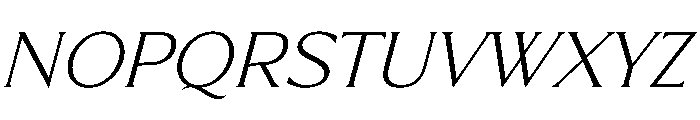 Formal Stylish Italic Font UPPERCASE