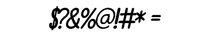 Formare Italic Font OTHER CHARS