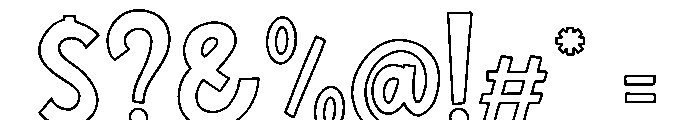 Formelo Sketchy Plain Font OTHER CHARS